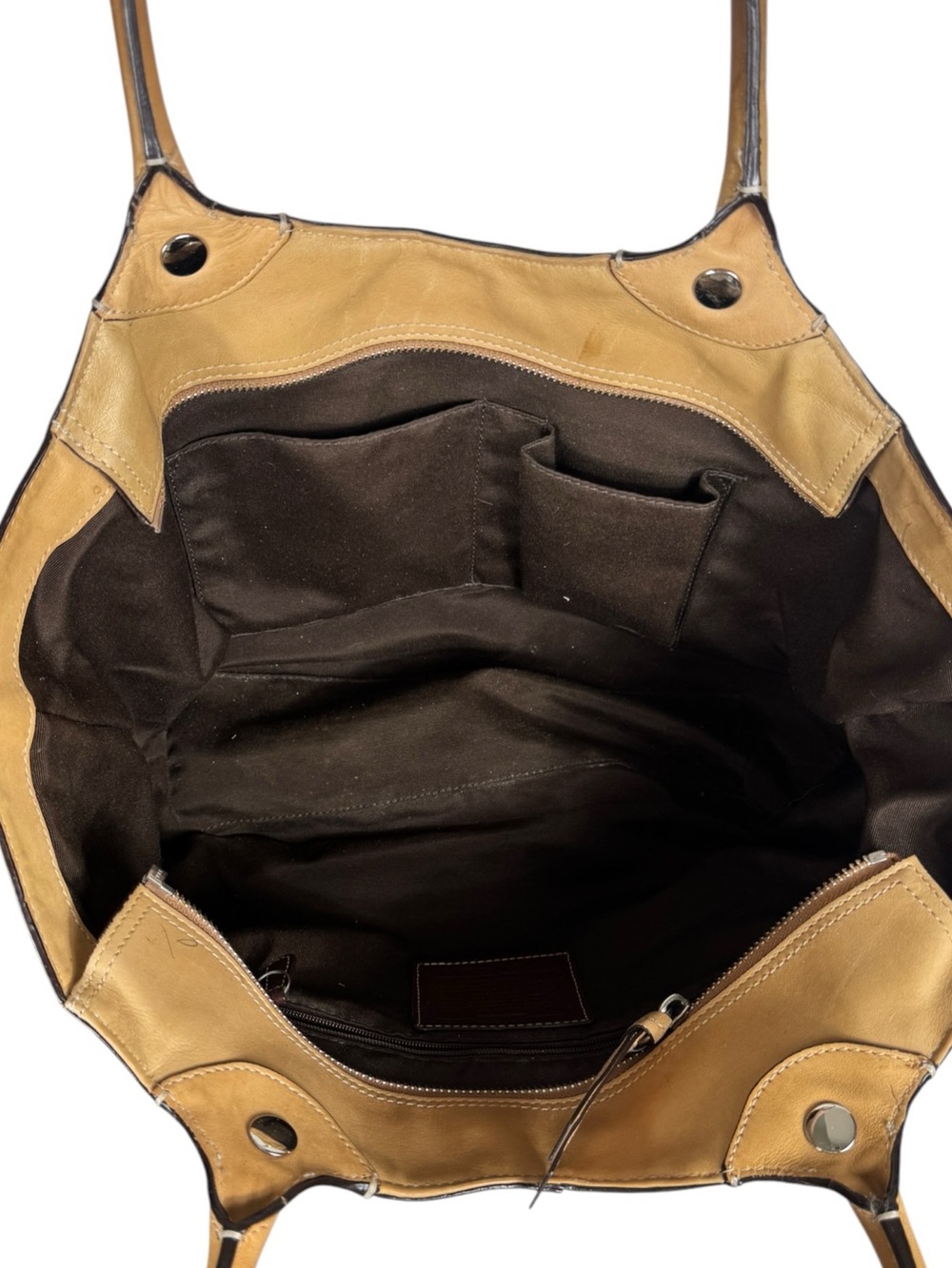 Coach Bleecker Legacy Tote, Tan Leather - Picture 13 of 16